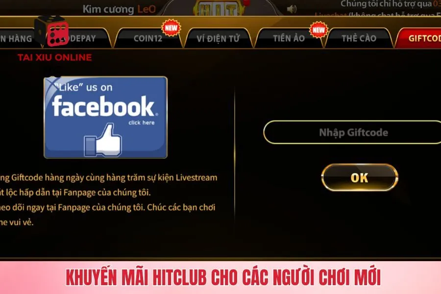 Khuyến mãi Hitclub cho các người chơi mới