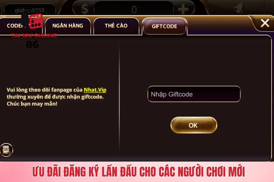 Ưu đãi đăng ký lần đầu cho các người chơi mới